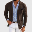 Men's Knit Blazer Cardigan Notched Lapel