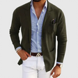 Men's Casual Knit Blazer Notched Lapel