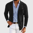 Men's Knit Blazer Cardigan Notched Lapel