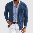 Men's Casual Knit Blazer Notched Lapel