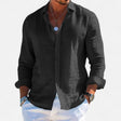 Men's Linen Button-Down Shirt Regular Fit