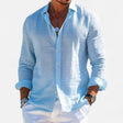 Men's Linen Button-Down Shirt Regular Fit