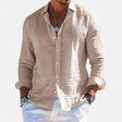 Men's Linen Button-Down Shirt Regular Fit