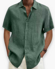 Men's Linen Shirt Short Sleeve Lightweight