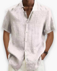 Men's Linen Shirt Short Sleeve Lightweight