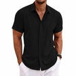 Men's Linen Shirt Short Sleeve