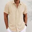 Men's Linen Shirt Short Sleeve