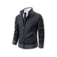Men's Diamond Knit Cardigan Zip Front
