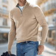 Gregory | Timeless Heathered Quarter-Zip Sweater