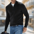 Gregory | Timeless Heathered Quarter-Zip Sweater