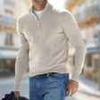 Gregory | Timeless Heathered Quarter-Zip Sweater