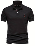 Men's Slim Fit Pique Polo Shirt Embroidered Logo