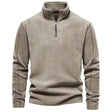 Men's Fleece Quarter Zip Sweater Stand Collar