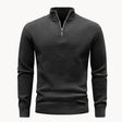 Men's Quarter Zip Knit Sweater Honeycomb Texture
