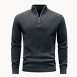 Men's Quarter Zip Knit Sweater Honeycomb Texture
