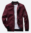 Men's Bomber Jacket Zip Pockets
