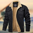 Men's Sherpa Lined Trucker Jacket Fleece Collar