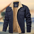 Men's Sherpa Lined Trucker Jacket Fleece Collar
