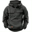 Dennis | Rugged Quarter-Zip Pocket Hoodie