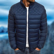 Men's Quilted Puffer Jacket Stand Collar