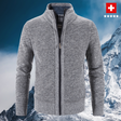 Men's Knit Zip Cardigan Sweater Fleece Lined