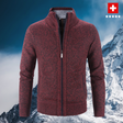 Men's Knit Zip Cardigan Sweater Fleece Lined