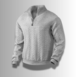Men's Cable Knit Quarter Zip Sweater