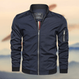 Men's Bomber Jacket Zip Pockets