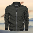 Men's Bomber Jacket Zip Pockets