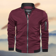 Men's Bomber Jacket Zip Pockets