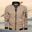 Men's Bomber Jacket Zip Pockets