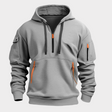 Men's Quarter Zip Hoodie Cargo Pockets