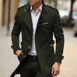 Men's Trench Coat Epaulette Detail
