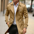 Men's Trench Coat Epaulette Detail