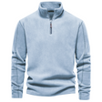 Men's Fleece Quarter Zip Sweater Stand Collar