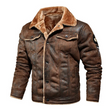 Wayne | Classic Sherpa Leather Jacket