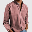 Men's Linen Shirt Long Sleeve Chest Pocket