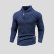 Men's Shawl Collar Knit Sweater Button Front