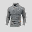 Men's Shawl Collar Knit Sweater Button Front