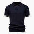Men's Knit Zip Polo Classic Collar