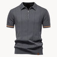 Men's Knit Zip Polo Classic Collar