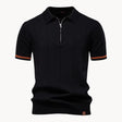 Men's Knit Zip Polo Classic Collar