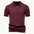Men's Knit Zip Polo Classic Collar
