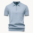Men's Knit Zip Polo Classic Collar