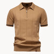 Men's Knit Zip Polo Classic Collar