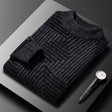 Men's Knit Sweater Geometric Pattern