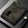 Men's Knit Sweater Geometric Pattern
