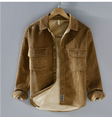 Men's Corduroy Shirt Jacket Fleece Lined