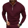 Men's Quarter Zip Sweatshirt Stand Collar