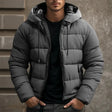 Men's Puffer Jacket Hooded Quilted